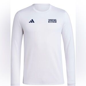 Adidas White Sporting Kansas City Long Sleeve Shirt